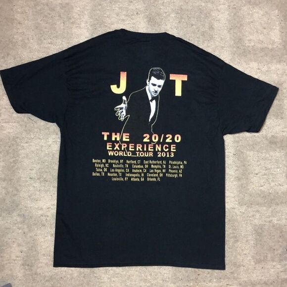 Justin Timberlake Concert T-Shirt | The 20/20 Experience World Tour 2013 - Picture 6 of 8